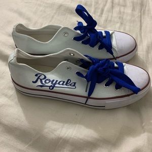 Royals like converse sneakers